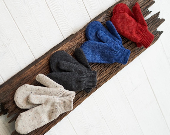 Warm winter mittens gift for her wool mittens soft arm warmers fall gift