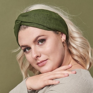 Twist Knot Linen Headband, Natural Linen Headband with a knot, Women’s Hair Accessory, Gift Idea