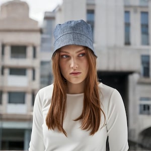 Sommermütze. Leinen Fischerhut