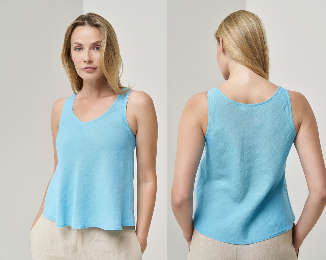 Cuptacc Canottiera Da Donna Estiva 2024 Con Scollo Quadrato A Crop - Foto 9