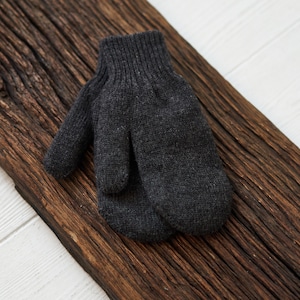 Image 8 of Warm winter mittens gift for her wool mittens soft arm warmers fall gift from Baltic Linen
