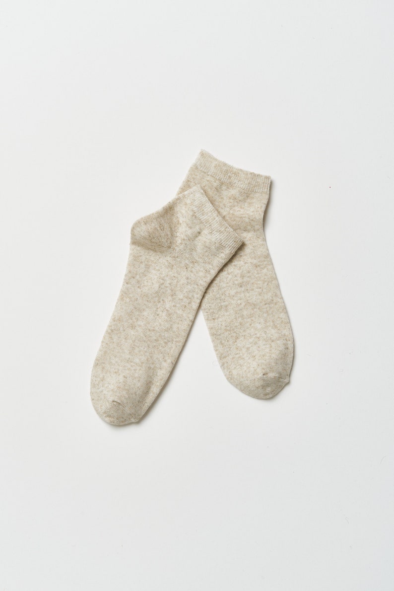 Image 5 of Set 3 organic linen socks, natural socks, soft linen socks from Baltic Linen