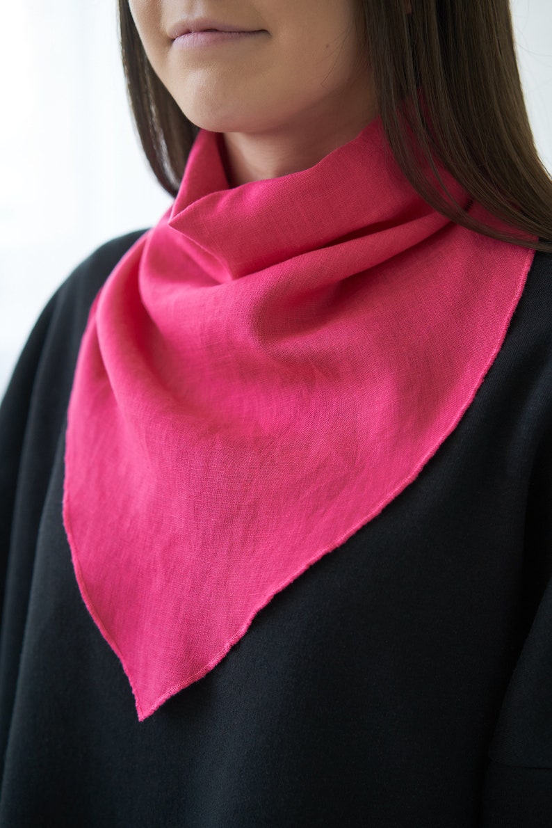 Image 10 of Linen face mask, scarf, bandana from Baltic Linen