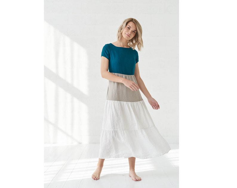 Soft Linen Summer Dress Slow Fashion & by BalticLinenArt _image4