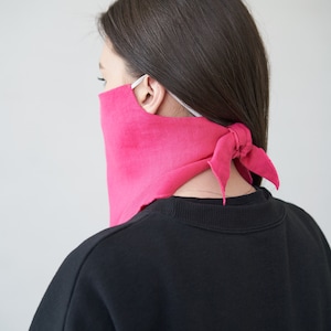Image 5 of Linen face mask, scarf, bandana from Baltic Linen