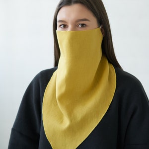 Image 8 of Linen face mask, scarf, bandana from Baltic Linen