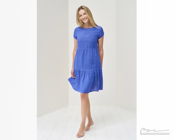 Summer Bliss: Loose Washed Linen Dress for Women - Perfect for Any Occasion!