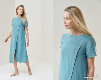 Loose and Comfortable: Long Linen Dress Perfect for Summer