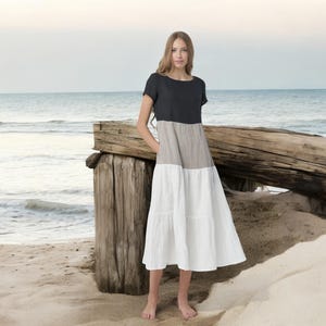 Soft Linen Summer Dress Slow Fashion & by BalticLinenArt