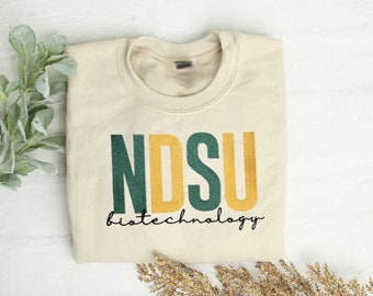 Custom College Embroidered Sweatshirt, Crewneck University Sweatshirt, College Major Hoodie Sweatshirt, High School Hoodie, Graduation Gift,