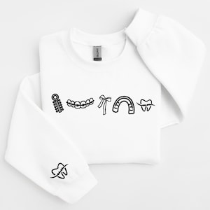 Embroidered Orthodontist Sweatshirt, Orthodontics Hoodie, Orthodontics Crewneck, Orthodontist Office, Dental Assistant Shirt, Braces