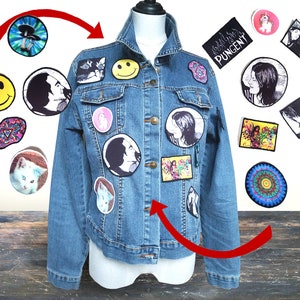 personalisierte Patches zum Aufbügeln Eigendesign individuelles Design Fotodruck Aufnäher oder Schlüsselanhänger Geschenk bunt