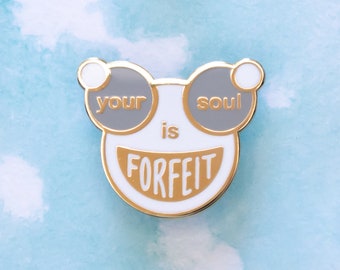 Critical Quotes | Percy de Rollo | Your soul is forfeit | Critical role | Vox Machina | Critrole | Enamel Pin | Dungeons and Dragons | D&D