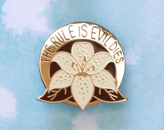 Critical Quotes | Reani | The rule is evil dies | Critical role | Mighty Nein | Critrole | Enamel Pin | Dungeons and Dragons | D&D