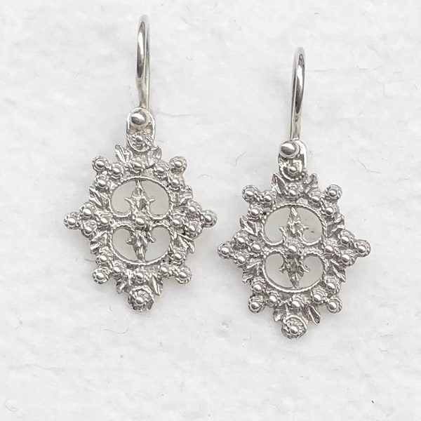 Paar Ohrhänger Silber „Renaissance“, Bügel abnehmbar