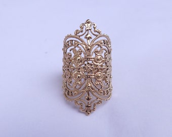 Ring Roségold Raute Ornament