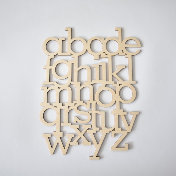 Alphabet en bois