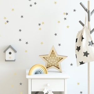 Stickers pack stars decals gold decals silver stars kids room decor kids room design stickers kids decors stars star walldecoration
