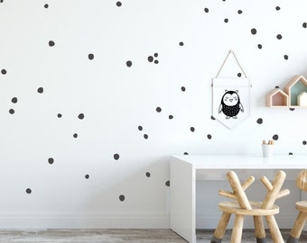 Dalmatian Dots Irregular Dots Dot Wall Stickers Polka Dots Hand Drawn Dots Wall Decals Nursery Kids Room Circle Wall Stickers 2NW