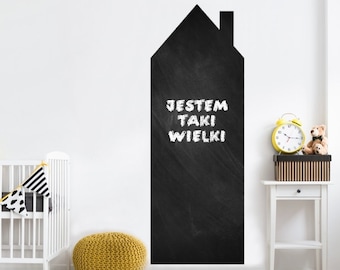 Chalkboard House. Chalk house. Wall Chalkboard. Wall Decal. Wall sticker. Home decor decals. Black chalkboard decals. Removable Sticker 37NW