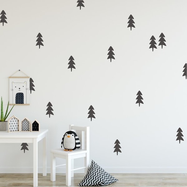 Trees wall decal, Tree decoration, Stickers fo children room, Tree wall decal