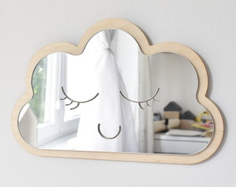 white nursery mirror