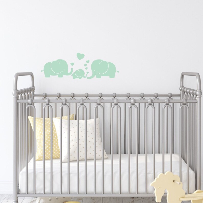 Elephant Wall Decal Nursery Wall Decal Kid Room Decor Baby Etsy