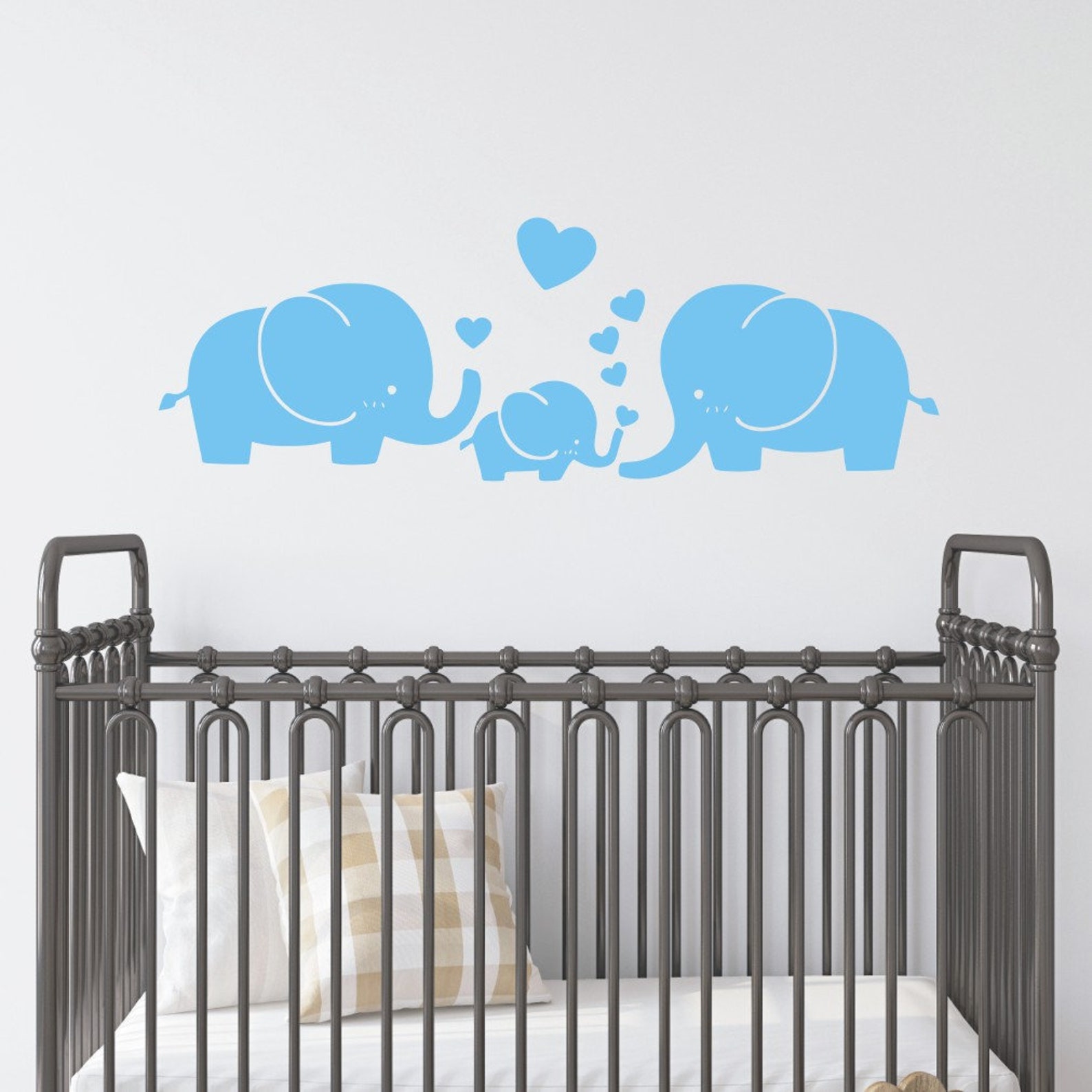Elephant Wall Decal Nursery Wall Decal Kid Room Decor Baby Etsy
