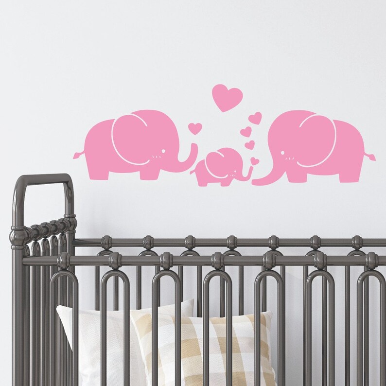 Elephant Wall Decal Nursery Wall Decal Kid Room Decor Baby Etsy