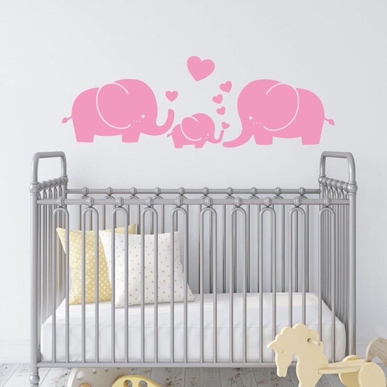 Elephant Wall Decal Nursery Wall Decal Kid Room Decor Baby Etsy