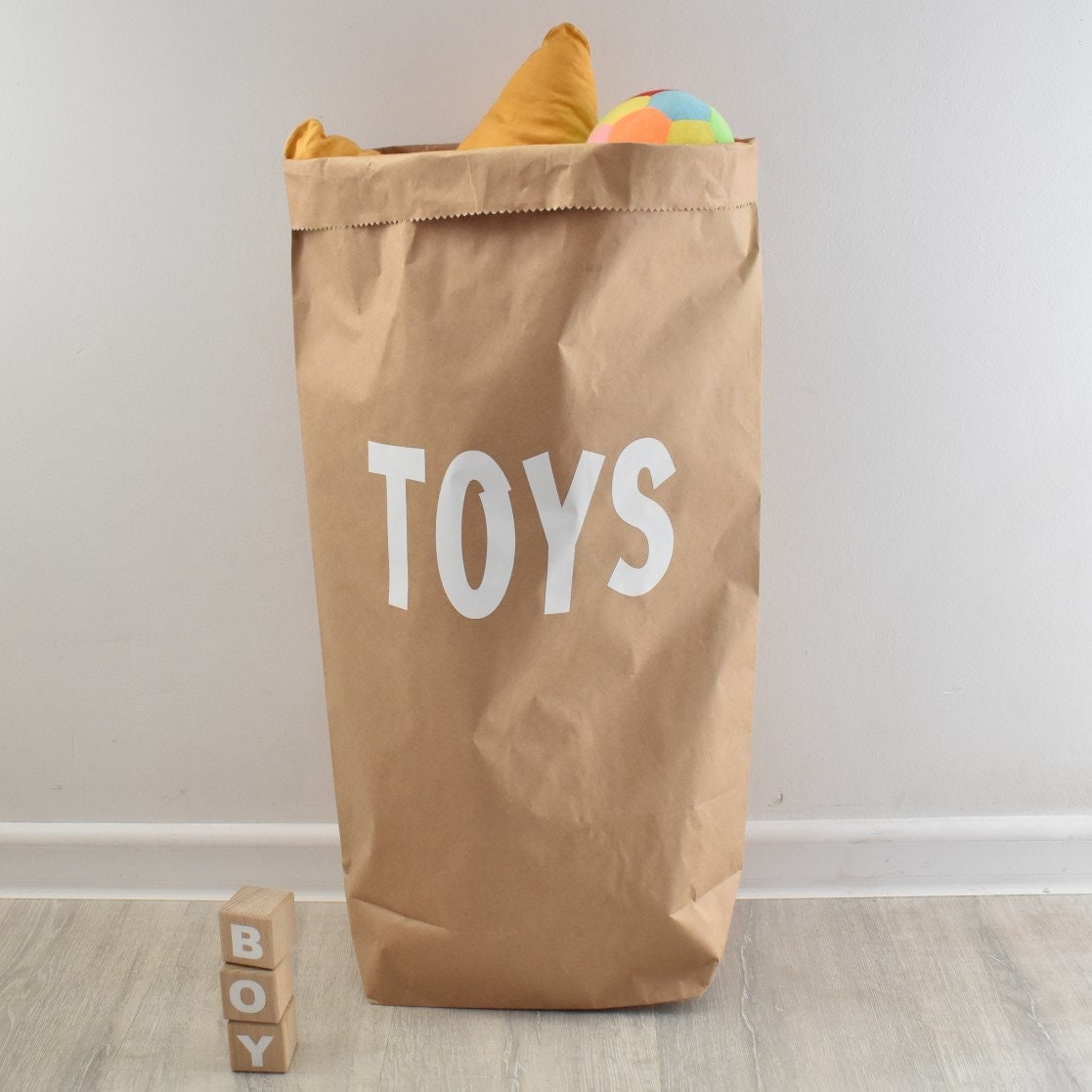 niet voldoende wastafel subtiel Speelgoed opbergpapier zak - Etsy Nederland