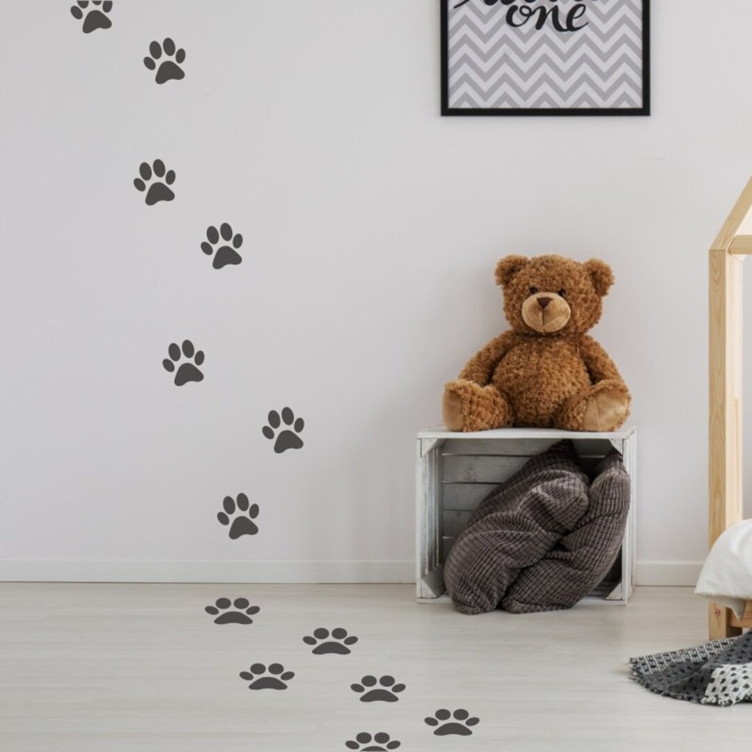 Paw Decal Paw Wall Decal Dog Paw Wall Decal Big Paws Etsy