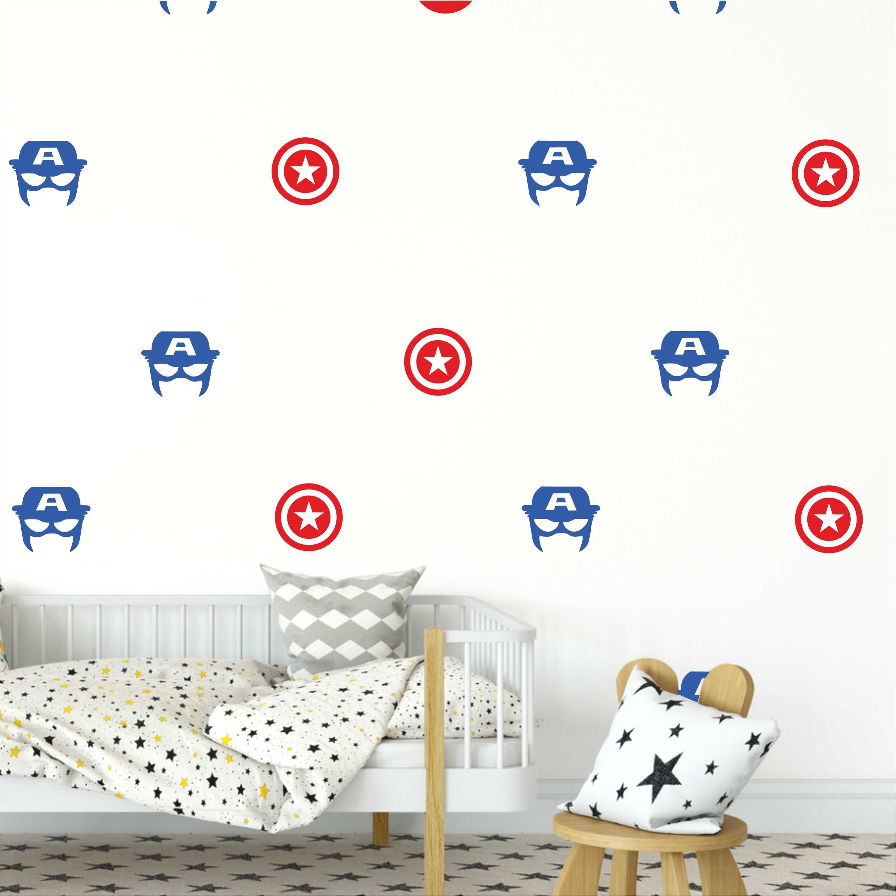 Set of Mixed Superhero wall decals stickers wall pattern Etsy