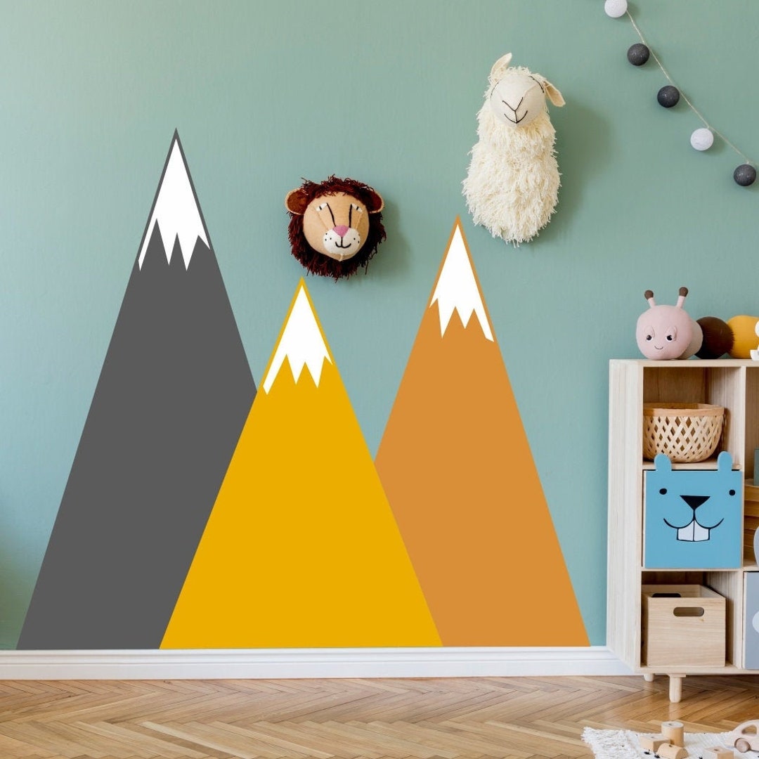 Mountains for the Children's Room on the Wall Wall Sticker Personalized