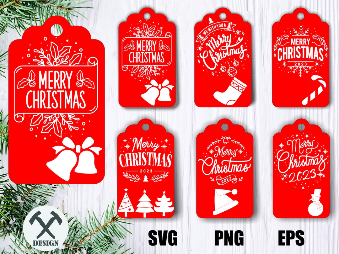 Christmas Tags Svg Christmas Gift Tags Printable Christmas - Etsy