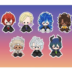 Twisted Wonderland 3 Inch Holographische Chibi Sticker