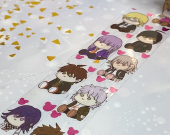 Nastro Washi trasparente con effetto peluche di Danganronpa