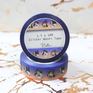 MDZS Junior Trio Birbs Glitter Washi Tape
