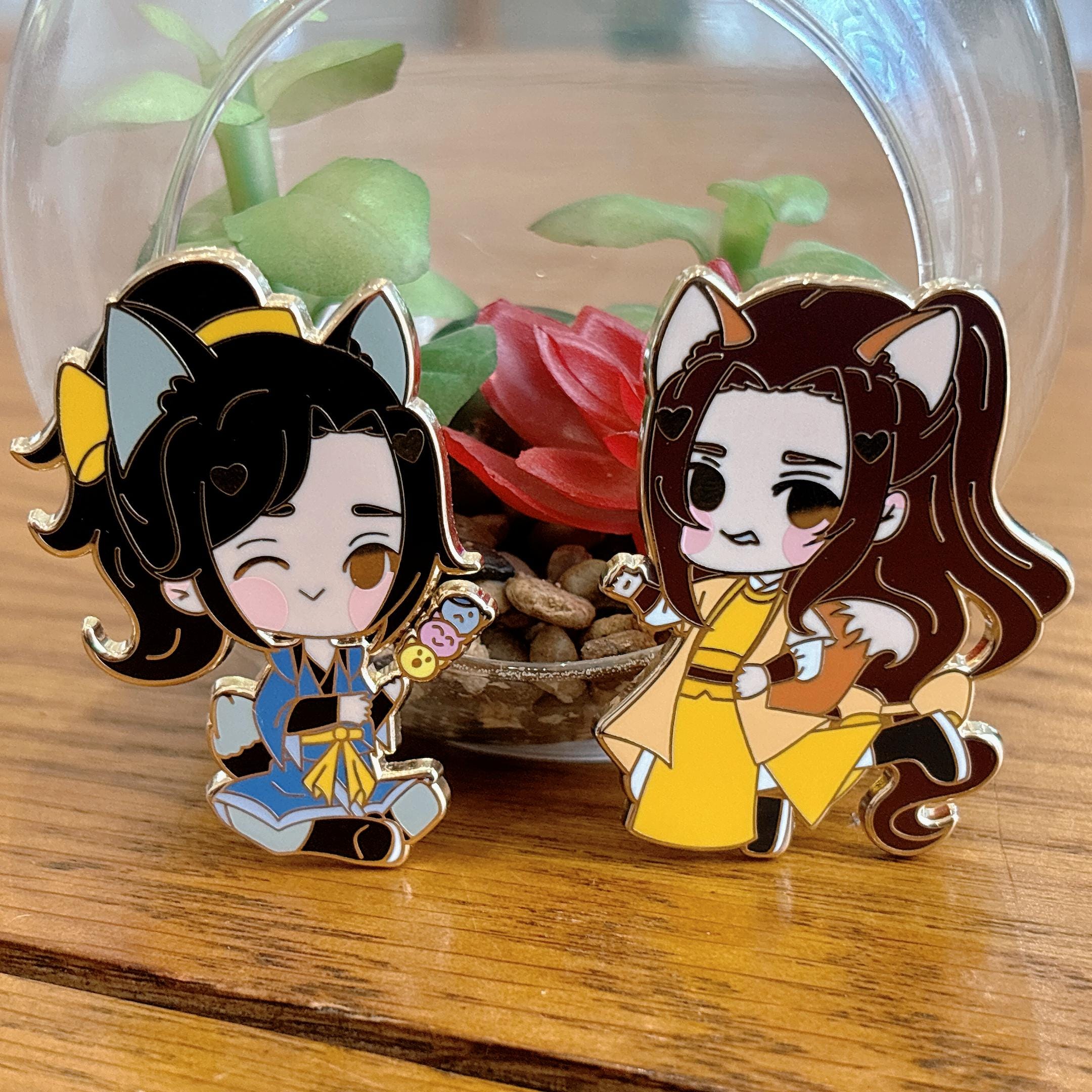 Chibi Catboy Xue Yang Jin Guangyao Enamel Pins - Etsy
