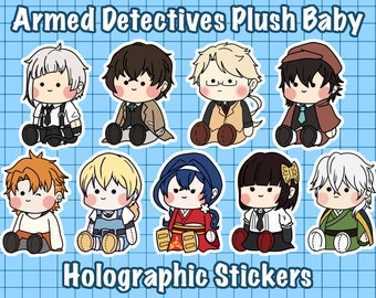 BSD Armed Detective Agency Holographic Stickers