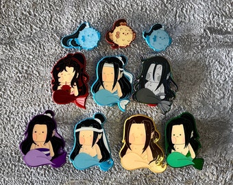 MDZS Merman Plush Baby Enamel Pins