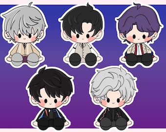 LADS Plush Baby style stickers 3 inch