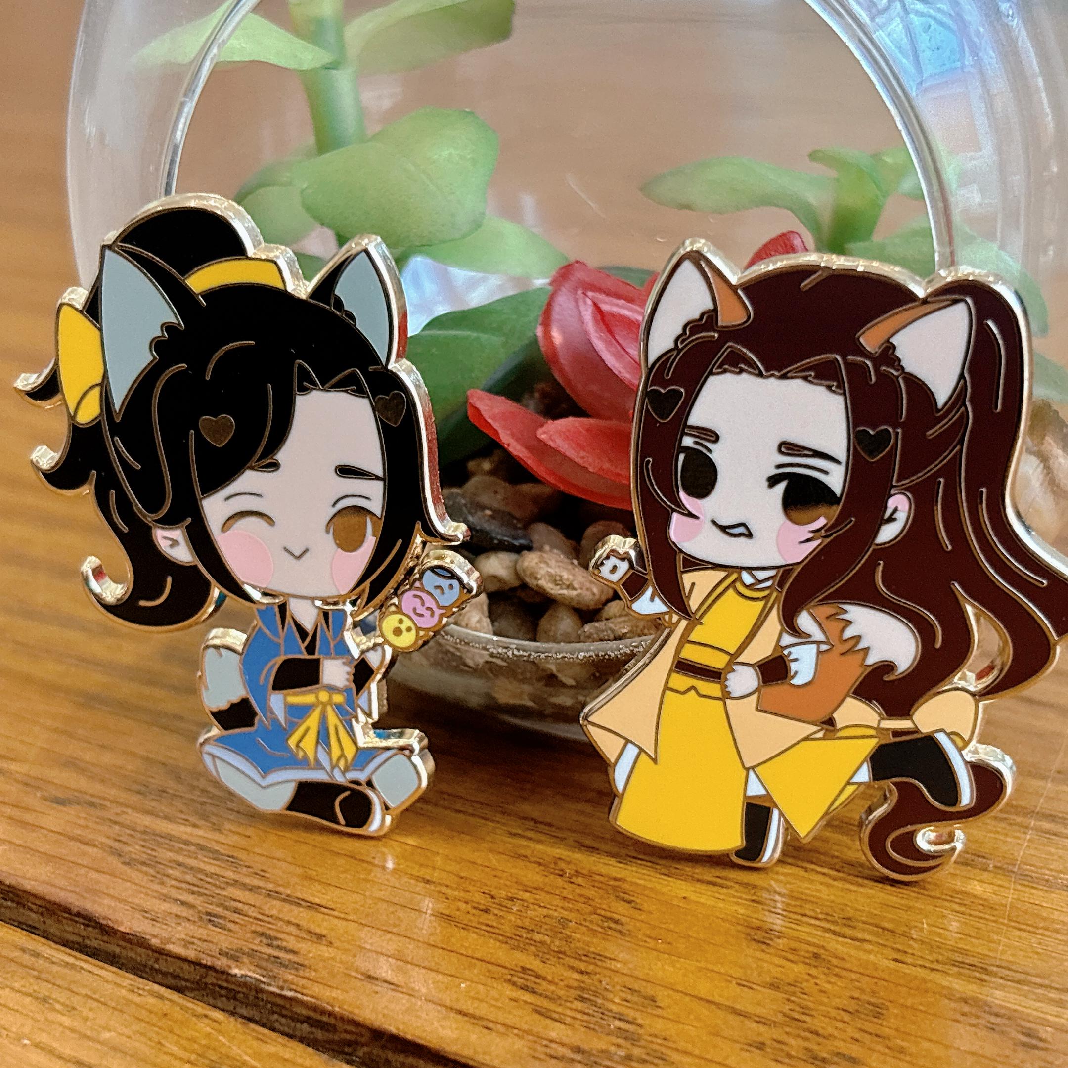 Chibi Catboy Xue Yang Jin Guangyao Enamel Pins - Etsy