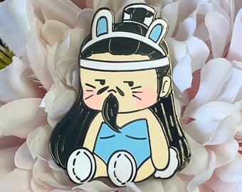 MDZS 1.5 inch Lan Qiren Bunny Suit Hard Enamel Pins