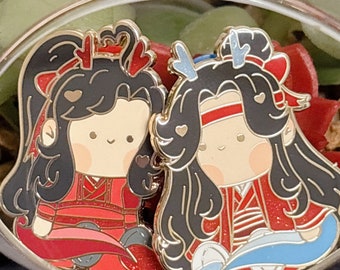 Year of the dragon Lan Wangji and Wei Wuxian mo dao zu shi enamel pins