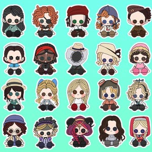 3 Inch IDV Female Survivor Plush Baby Stickers