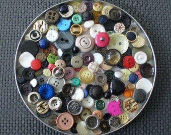 130 boutons vintage bouton collection boutons à tige boutons en plastique bouton ensemble