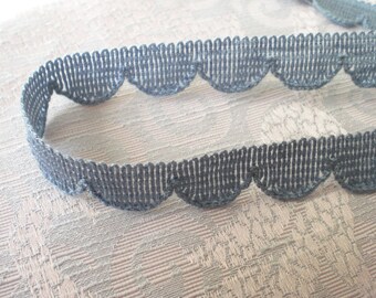 Medium blue bow trim 4 m vintage lace bow lace lace trim blue