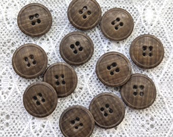9 ivory nut buttons 15 mm vintage buttons four-hole buttons tagua nut suit buttons cufflinks