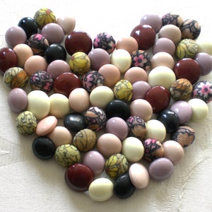 Colorful fabric buttons Plastic buttons Shank buttons Textile buttons 13 mm 15 mm Button bundle Buttons Vintage buttons